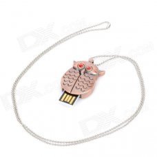 Novelty Owl Style USB 2.0 Flash Drive - Bronze (8GB)