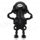 Creative Skeleton Style USB 2.0 Flash Drive - Black (32GB)