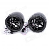 Motorcycle Anti-Theft MP3 Audio Alarm System w/ Speakers / Remote Controller