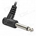 6.5mm Jack Electric Guitar / Bass Instrument Cable - Black (3m) 6.5mm Jack Electric Guitar / Bass Instrument Cable - Black (3m)