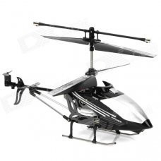 Rechargeable 3-CH Move Motion IR R/C Helicopter w/ Gyroscope - Black + Silver Rechargeable 3-CH Move Motion IR R/C Helicopter w/ Gyroscope - Black + Silver