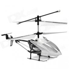 Rechargeable 3-CH Move Motion IR R/C Helicopter w/ Gyroscope - Black + White + Silver Rechargeable 3-CH Move Motion IR R/C Helicopter w/ Gyroscope - Black + White + Silver