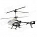 Rechargeable 3-CH Move Motion IR R/C Helicopter w/ Gyroscope - Black + White + Silver Rechargeable 3-CH Move Motion IR R/C Helicopter w/ Gyroscope - Black + White + Silver