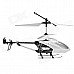Rechargeable 3-CH Move Motion IR R/C Helicopter w/ Gyroscope - Black + White + Silver Rechargeable 3-CH Move Motion IR R/C Helicopter w/ Gyroscope - Black + White + Silver