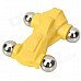 Mini Magnetic Toy Car with Metal Ball Wheels (4-Piece Pack)