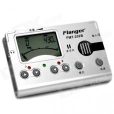Flanger 1.9" Digital 3-in-1 Metronome / Digital Tuner / Tone Generator - Silver (2 x AAA) Flanger 1.9" Digital 3-in-1 Metronome / Digital Tuner / Tone Generator - Silver (2 x AAA)