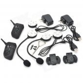 1000M Handsfree Bluetooth Intercom Set for Motorcycle and Skiing Helmet (7-Hour Talk)