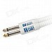 6.35mm Male to Male Audio Connection Cable for Guitar - Blue + White (5m-Length) 6.35mm Male to Male Audio Connection Cable for Guitar - Blue + White (5m-Length)