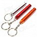 Outdoor Survival Aluminum Whistle Keychain - Random Color