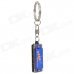 Mini 4-Hole 8-Tone Harmonica with Keychain - Blue