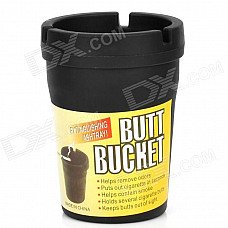Auto Car Butt Bucket Extinguishing Ashtray - Black