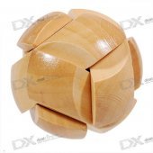 Wooden Ball Shaped Pull-Apart IQ Puzzle