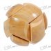 Wooden Ball Shaped Pull-Apart IQ Puzzle