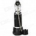 Seat Style Windproof Butane Jet Torch Lighter - Black + Silver