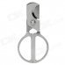 Scissors Style Portable Steel Cigar Cutter Knife - Silver
