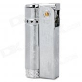 Stylish Torch Style Fuel Lighter - Silver