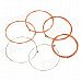 Replacement Steel String Set for Guitar - Copper + Silver (6-Piece Pack) Replacement Steel String Set for Guitar - Copper + Silver (6-Piece Pack)