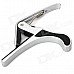 Aluminum Alloy Capo for 6-String Guitar - Black + Silver Aluminum Alloy Capo for 6-String Guitar - Black + Silver