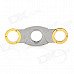 Portable Steel Cigar Cutter Knife - Golden + Silver