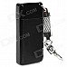 Cool Pai Gow Style Butane Gas Lighter with Keychain - Black + White + Red