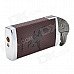 Eagle Head Style Butane Lighter - Brown + Dark Silver