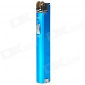 Long Strip Shape Butane Gas Lighter w/ On / Off Slider - Silver