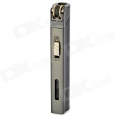 Long Strip Style Windproof Butane Gas Lighter w/ On / Off Slider - Dark Grey