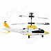 Mini Rechargeable 3.5-CH IR Remote Control Simulation Helicopter - Yellow + Black + White Mini Rechargeable 3.5-CH IR Remote Control Simulation Helicopter - Yellow + Black + White