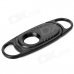 Portable Plastic and Stainless Steel Cigar Cutter Knife - Black
