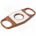 Portable Cigar Cutter Knife - Brown + Silver