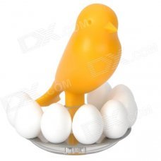 Bird and Eggs Style Decorative Magnet Toy - Yellow