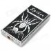 Cool Spider Pattern Windproof Butane Gas Lighter - Silver