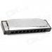 Mini 10-Hole C-Tone Harmonica - Black + Golden