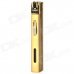 AM228 Cuboid Shaped Stainless Steel Windproof Gas Lighter - Golden
