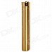 AM228 Cuboid Shaped Stainless Steel Windproof Gas Lighter - Golden