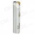 Long Strip Shape Windproof Butane Jet Lighter w/ On / Off Slider - Silver