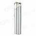 Long Strip Shape Windproof Butane Jet Lighter w/ On / Off Slider - Silver