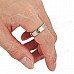 Cool Elvish Pattern Magnetic Ring - Silver (2cm Diameter)