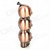 Stylish LED Eyes Skull Heads Pattern Gas Lighter - Bronze (3 x LR621)