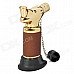 Seat Style Windproof Butane Torch Lighter - Brown + Golden
