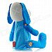 Cute Smiling Dog Doll Night Lamp - Blue + White