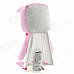 Cute Smiling Doll LED Night Wall Lamp - Pink + White