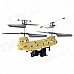 Rechargeable 3.5-CH IR Remote Control Dual-Propeller Transport Helicopter - Yellow + Black Rechargeable 3.5-CH IR Remote Control Dual-Propeller Transport Helicopter - Yellow + Black
