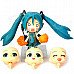 170 Cute Hatsune Miku Face Changeable Figure Garage kit Set