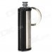 Cylinder Style Kerosene Matchstick Lighter w/ Keychain - Silver + Black Cylinder Style Kerosene Matchstick Lighter w/ Keychain - Silver + Black
