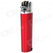 Cool J961 Wildfire Butane Gas Lighter - Red + Silver