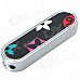 Flower Pattern Windproof Butane Jet Lighter - Silver + Black