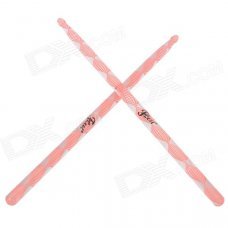 Instrument Acrylic Jazz Drum Sticks - Pink + Transparent (Pair) Instrument Acrylic Jazz Drum Sticks - Pink + Transparent (Pair)