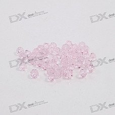 Austria Ornamental DIY Crystal Beads Pink (50-Pack)