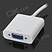 Thunderbolt to VGA Female Video Adapter Cable - White (15cm) Thunderbolt to VGA Female Video Adapter Cable - White (15cm)